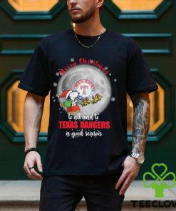 Santa Snoopy merry christmas to all and to Texas Rangers a good season shirt 3 Santa Snoopy merry christmas to all and to Texas Rangers a good season shirt