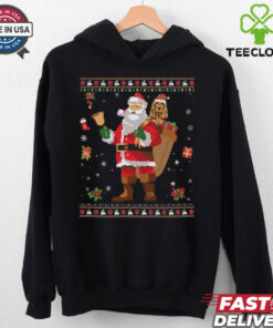 Santa Spaniels Cocker Dog Present Merry Christmas shirt