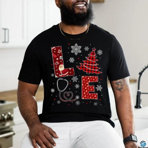 Santa & Stethoscope Christmas Shirt