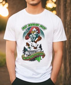 Santa Swoop Fly Eagles Fly On The Road Victory Christmas Shirt