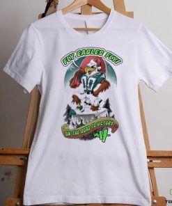 Santa Swoop Fly Eagles Fly On The Road Victory Christmas Shirt