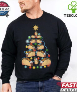 Santa Taco Christmas Tree Lights Taco Christmas T Shirt 1 Santa Taco Christmas Tree Lights Taco Christmas T Shirt