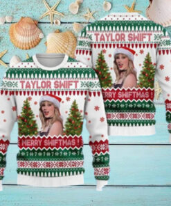 Santa Taylor Swift Happy Christmas Holiday Sweater