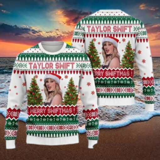 Santa Taylor Swift Happy Christmas Holiday Sweater