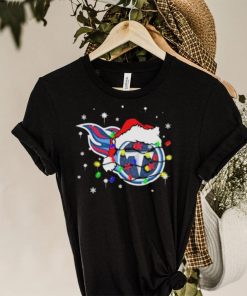 Santa Tennessee Titans Logo Lights Christmas shirt