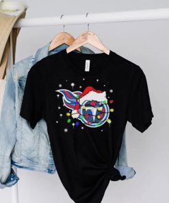 Santa Tennessee Titans Logo Lights Christmas shirt