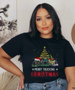 Santa Truck Merry Trucking Christmas 2023 T hoodie, sweater, longsleeve, shirt v-neck, t-shirt