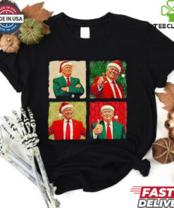 Santa Trump Christmas photos shirt