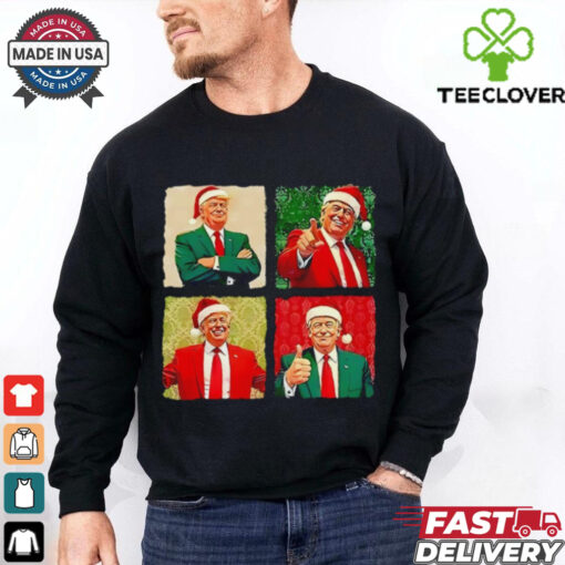 Santa Trump Christmas photos shirt