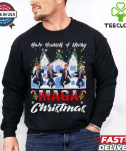Santa Trump Have Yourself A Merry Maga Christmas Xmas 2024 shirt