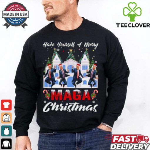 Santa Trump Have Yourself A Merry Maga Christmas Xmas 2024 shirt