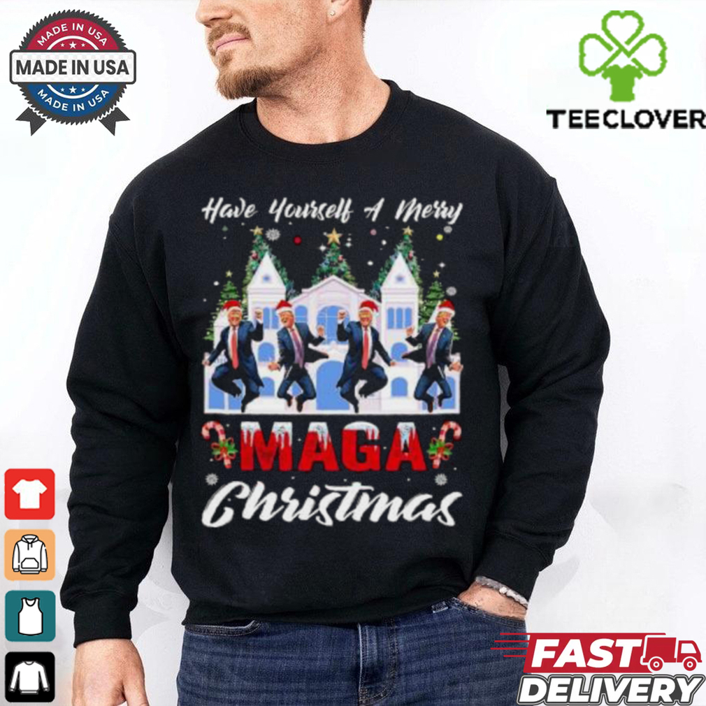 Santa Trump Have Yourself A Merry Maga Christmas Xmas 2024 shirt Santa Trump Have Yourself A Merry Maga Christmas Xmas 2024 shirt
