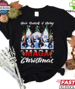 Santa Trump Have Yourself A Merry Maga Christmas Xmas 2024 shirt