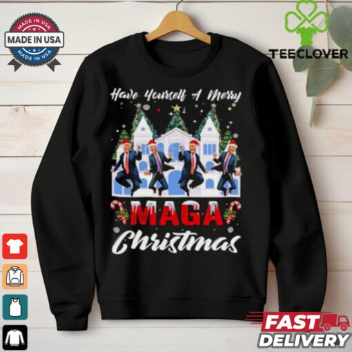 Santa Trump Have Yourself A Merry Maga Christmas Xmas 2024 shirt