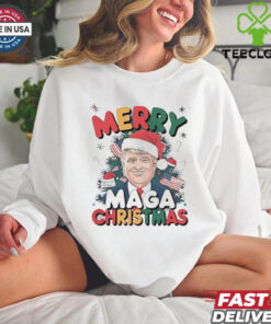 Santa Trump merry MAGA Christmas shirt