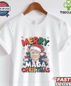 Santa Trump merry MAGA Christmas shirt