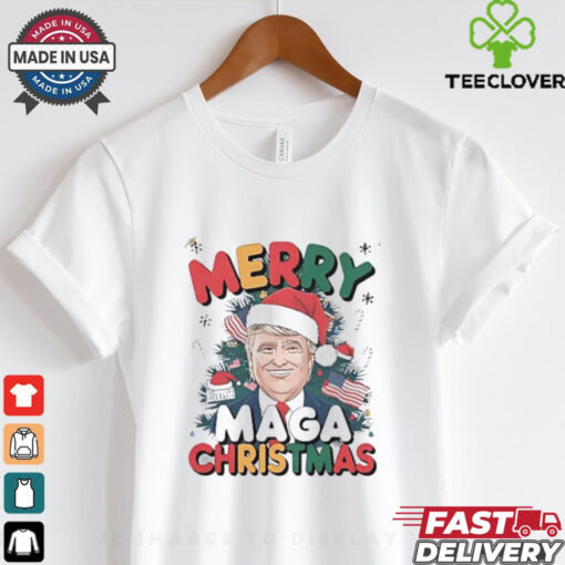 Santa Trump merry MAGA Christmas shirt