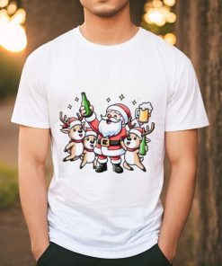 Santa and Reindeer beer singalong Christmas shirt 4 Santa and Reindeer beer singalong Christmas shirt