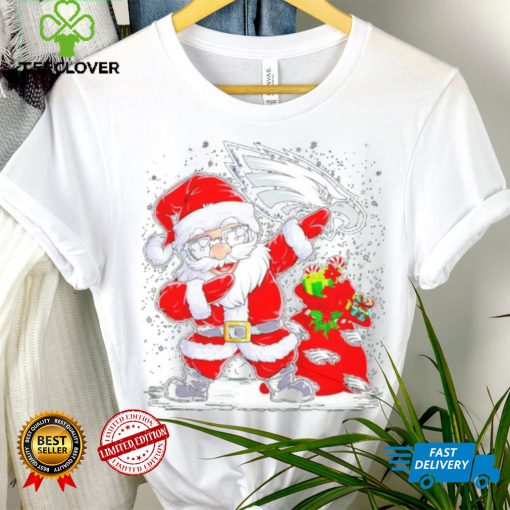 Santa dabbing Philadelphia Eagles Christmas shirt