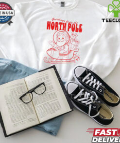 Santa greetings from the north pole Christmas shirt