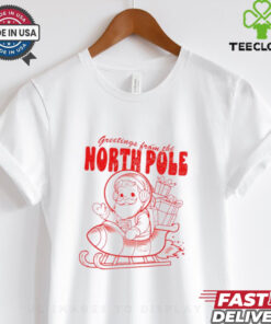 Santa greetings from the north pole Christmas shirt