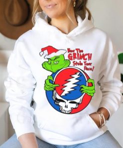 Santa grinch hug Grateful Dead how the grinch stole your face Merry Xmas 2023 T shirt 2 Santa grinch hug Grateful Dead how the grinch stole your face Merry Xmas 2023 T shirt