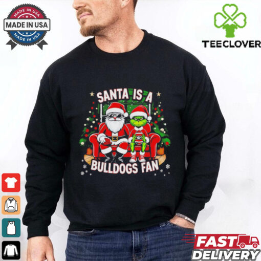 Santa is a Georgia Bulldogs fan Christmas shirt