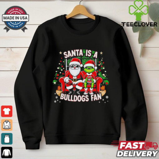 Santa is a Georgia Bulldogs fan Christmas shirt