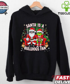 Santa is a Georgia Bulldogs fan Christmas shirt