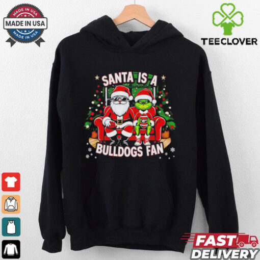 Santa is a Georgia Bulldogs fan Christmas shirt