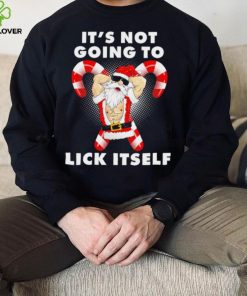 Santa it’s not going to lick itself Christmas funny shirt