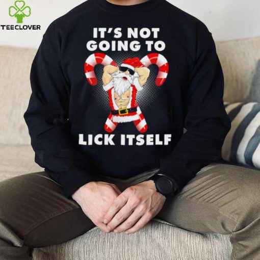 Santa it’s not going to lick itself Christmas funny hoodie, sweater, longsleeve, shirt v-neck, t-shirt