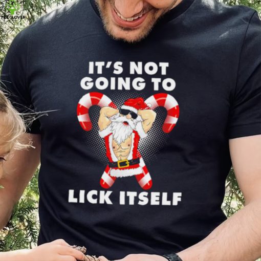 Santa it’s not going to lick itself Christmas funny hoodie, sweater, longsleeve, shirt v-neck, t-shirt