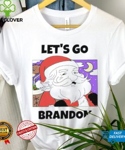 Santa let’s go brandon Christmas Holiday art shirt