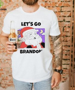 Santa let’s go brandon Christmas Holiday art shirt