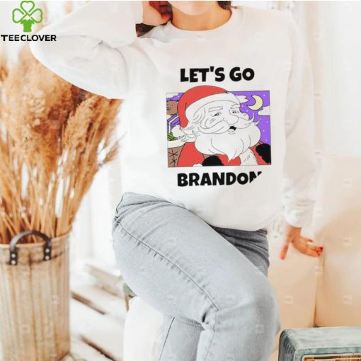 Santa let’s go brandon Christmas Holiday art hoodie, sweater, longsleeve, shirt v-neck, t-shirt