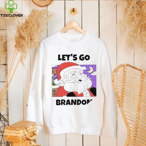 Santa let’s go brandon Christmas Holiday art hoodie, sweater, longsleeve, shirt v-neck, t-shirt