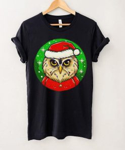 Santa owl cartoon Christmas shirt