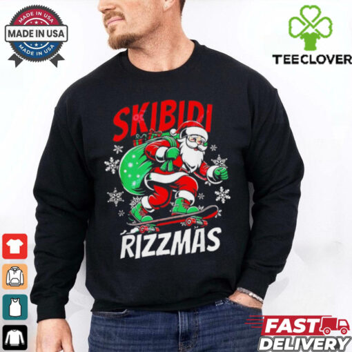 Santa skibidi rizzmas Christmas shirt
