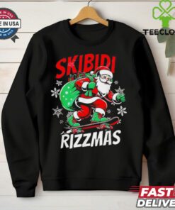 Santa skibidi rizzmas Christmas shirt