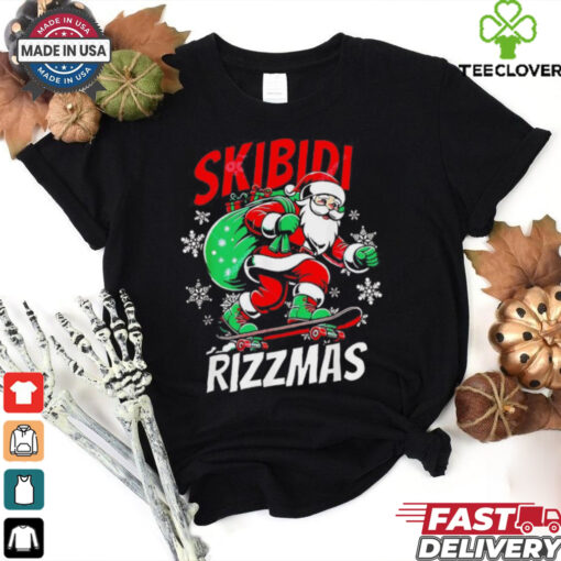 Santa skibidi rizzmas Christmas shirt