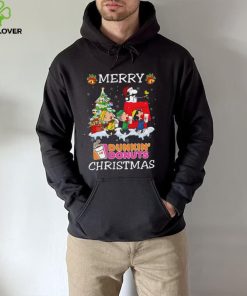 Santa snoopy and peanuts dunkin’ donuts 2023 merry christmas sweater 1 Santa snoopy and peanuts dunkin’ donuts 2023 merry christmas sweater