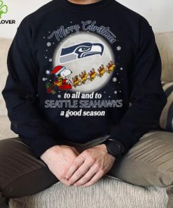 Santa snoopy and woodstock merry Christmas to all and to Seattle Seahawks a good season shirt 5 Santa snoopy and woodstock merry Christmas to all and to Seattle Seahawks a good season shirt