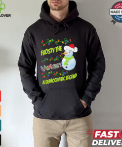 Santa snowman frosty the voter a democratic legend Merry Christmas election shirt