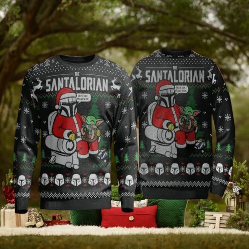Santalorian Christmas Noel Knitted 3D Sweater For Thanksgiving