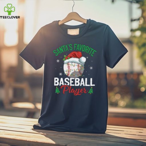 Santa’s Favorite Baseball Player   Christmas Baseball Classic T Shirt