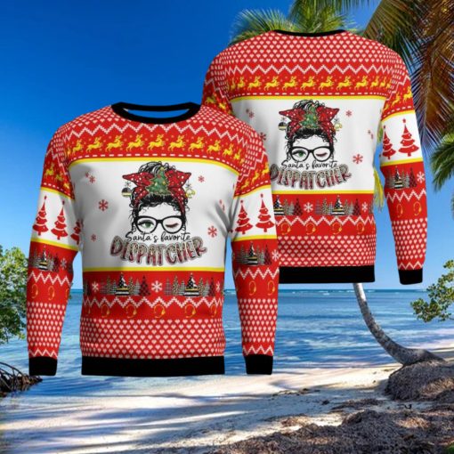 Santa’s Favorite Dispatcher Christmas Ugly Sweater Xmas Christmas Gift