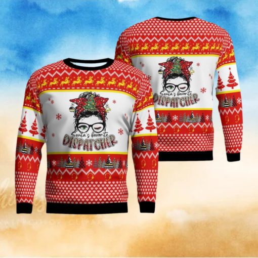 Santa’s Favorite Dispatcher Christmas Ugly Sweater Xmas Christmas Gift