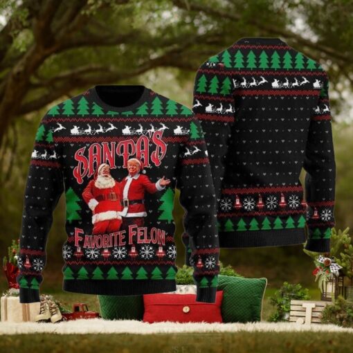 Santa’s Favorite Felon Trump Ugly Christmas Sweater