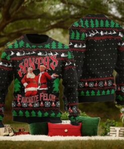 Santas Favorite Felon Trump Ugly Christmas Sweater